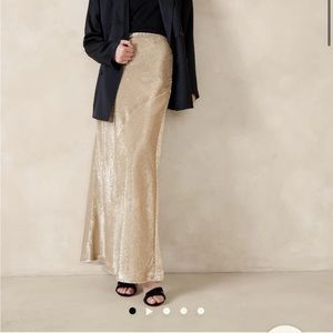 Banana Republic Alina Sequin Maxi Skirt